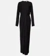 The Row Anselm Jersey Maxi Dress In Black