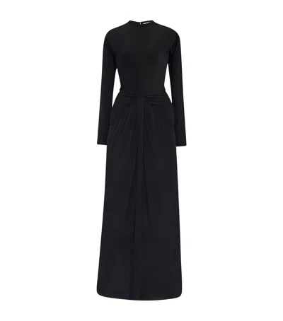 The Row Anselm Maxi Dress In Black