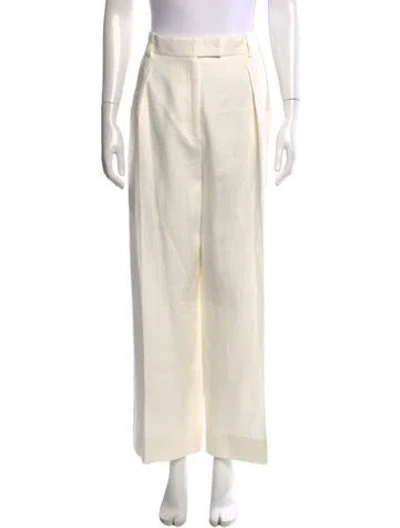 Pre-owned The Row 'antone' Wide Leg Pants W/ Tags In Neutral