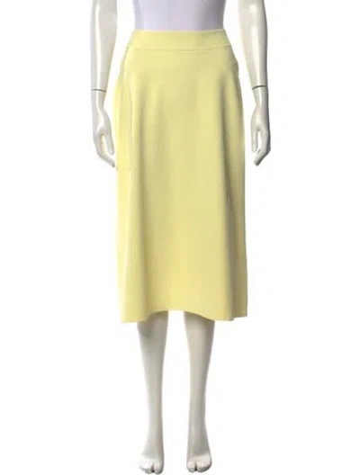 Pre-owned The Row Araceli Midi Length Skirt In Yellow
