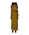 The Row Arachne Long Dress In Brown