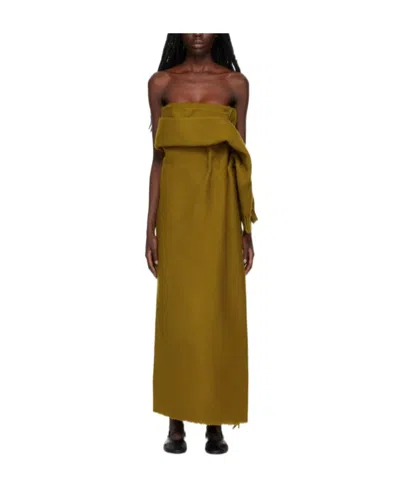The Row Arachne Long Dress In Brown