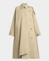 The Row Cotton Linen Tavishina Coat In Khaki