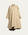 The Row Cotton Linen Tavishina Coat In Khaki
