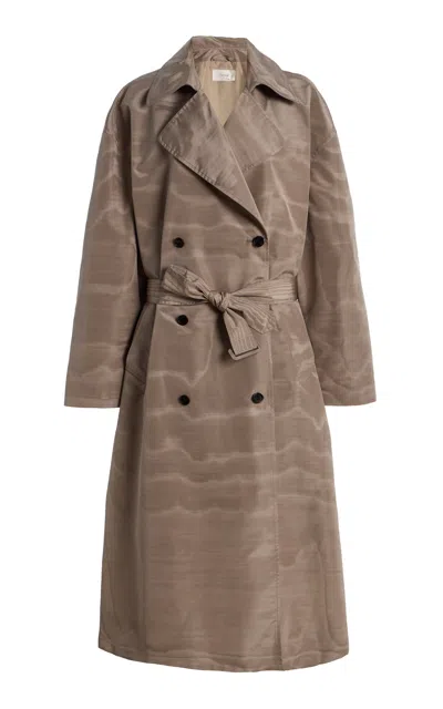 The Row Archa Silk Coat In Neutral