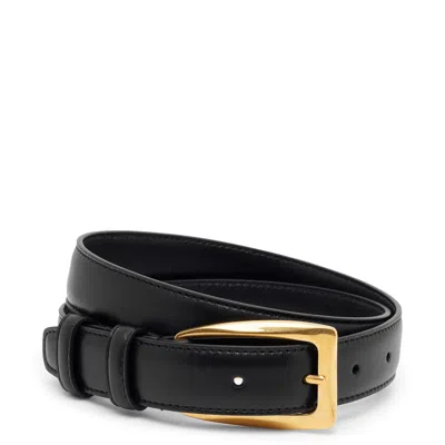 The Row Arco Black Gold Buckle Belt