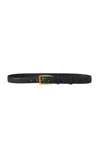 The Row Arco Leather Belt In Black