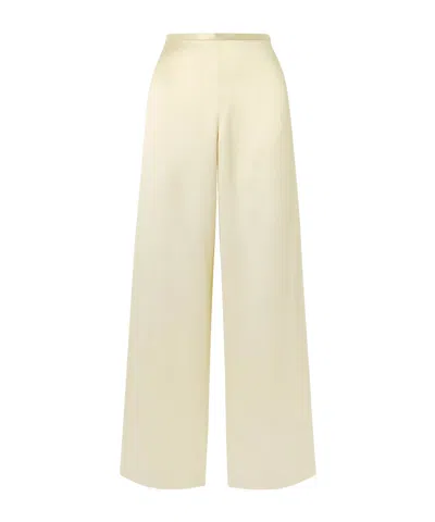 The Row Ardyn Hammer Texture Wide-leg Casual Pants In Multi