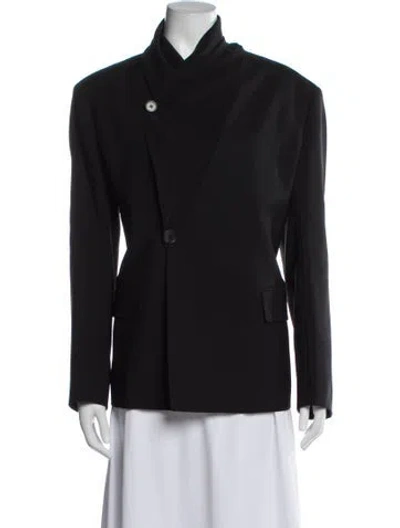 Pre-owned The Row Ares Virgin Wool Blazer In Black