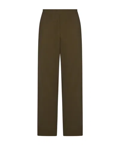 The Row Ari Pant In Wool In Brown