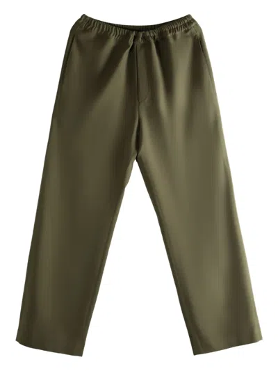 The Row Ari Trousers In Green