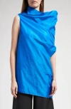 The Row Aria Slouched Asymmetric Top In Blue