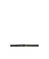 The Row Art Deco Box Belt In Black