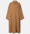 The Row Arwen Oversized Coat In Brown