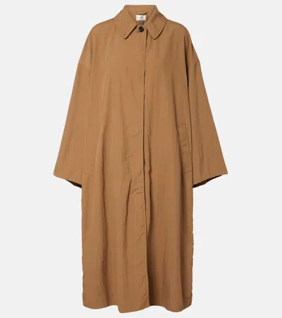 The Row Arwen Oversized Coat In Brown