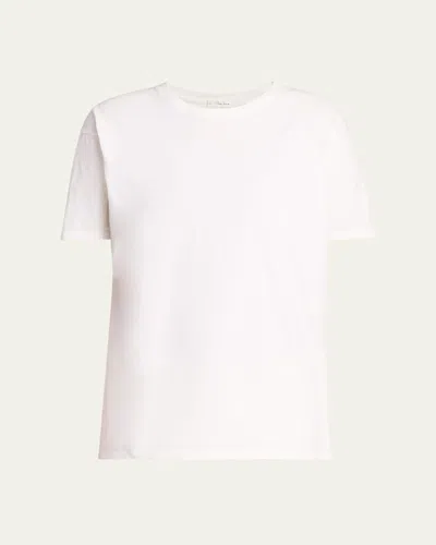 The Row Ash Cotton T-shirt In White
