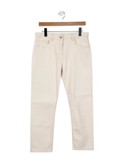 Pre-owned The Row Ashland Straight Leg Jeans In Neutral