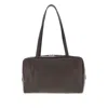 The Row 'astra Bowling' Leather Bag In Brown