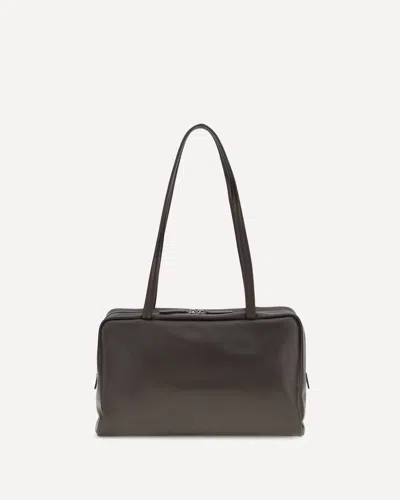 The Row Astra Bowling Shoulder Bag In Brown