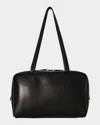 The Row Astra Bowling Shoulder Bag In Nappa Leather In Black