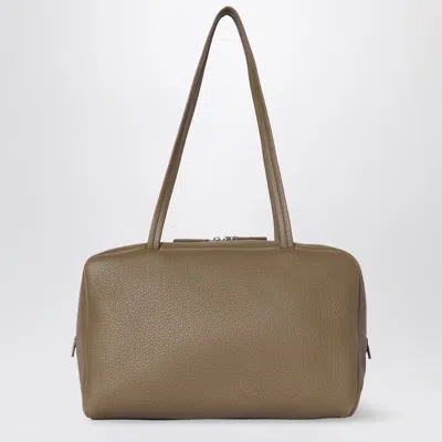 The Row Astra Bowling-style Bag In Taupe Leather In Brown