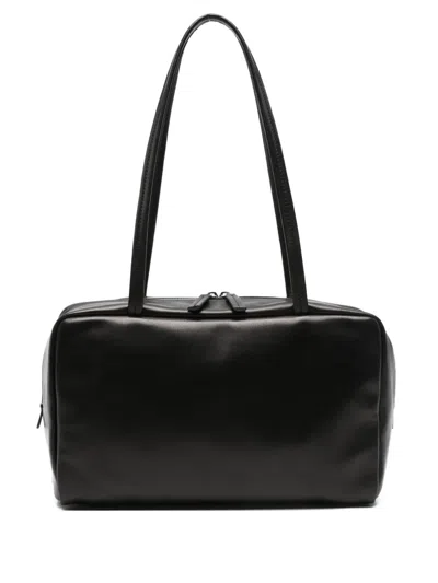 The Row Astra Bowling Tote Bag In Black