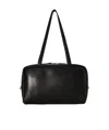 The Row Astra Bowling Shoulder Bag In Nappa Leather In Black