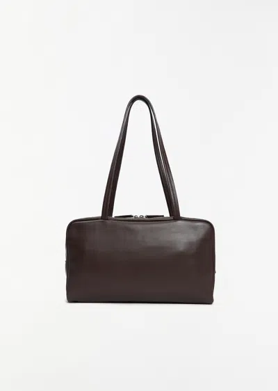 The Row Astra Bowling Bag In Leather In Brown