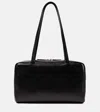 The Row Astra Leather Shoulder Bag In Black