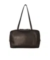 The Row Astra Leather Shoulder Bag In Black