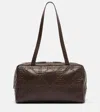 The Row Astra Leather Shoulder Bag In Brown
