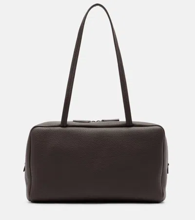 The Row Astra Leather Shoulder Bag In Brown