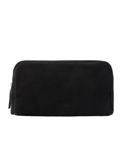The Row Astra Zipper Clutch In Black