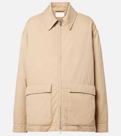 The Row Aurelius Cotton And Cashmere Jacket In Neutral