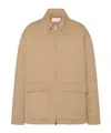 The Row Aurelius Jacket In Cotton And Cashmere In Brown