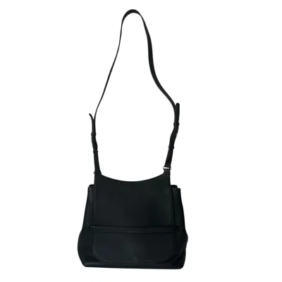 Pre-owned The Row Authentic  Sideby Crossbody Bag - Black Pebbled Leather