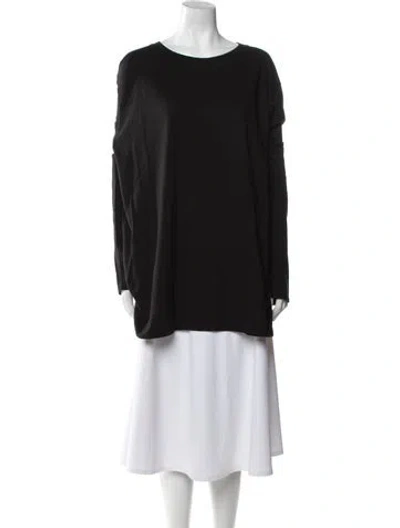 Pre-owned The Row Autie Bateau Neckline Tunic In Black