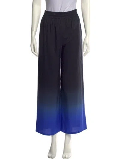 Pre-owned The Row Avante Pant Wide Leg Pants In Blue