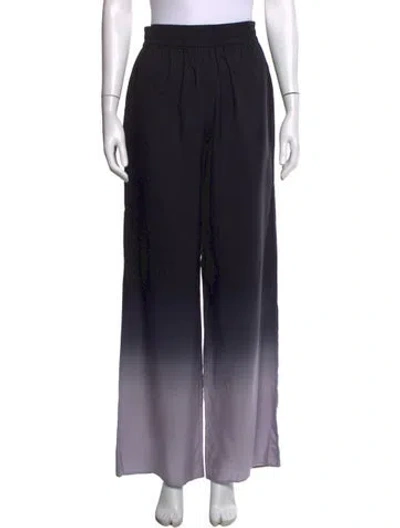 Pre-owned The Row Avante Wide Leg Pants In Black/grey/white