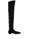 The Row Hereditas Shearling Over-the-knee Boots In Black