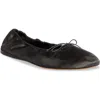 The Row Awar Leather Ballet Flats In Charcoal
