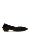 The Row Hereditas Suede Ballet Flats In Black