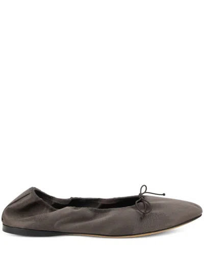 The Row Awar Ballerinas In Brown