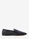 The Row Awar Leather Loafers Flat Sole In Black