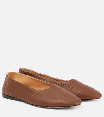 The Row Ballerinas Awar Aus Leder