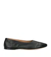 The Row Awar Leather Ballet Flats In Black