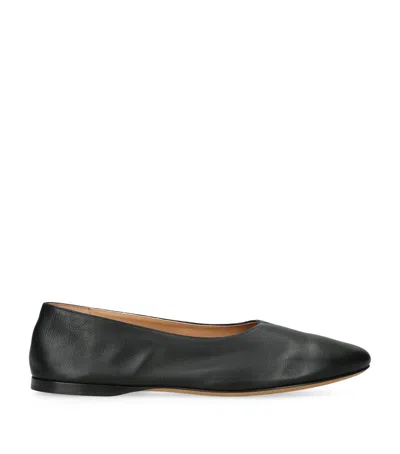 THE ROW AWAR LEATHER BALLET FLATS