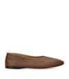 The Row Awar Leather Ballet Flats In Brown