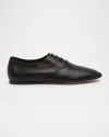 The Row Awar Laceup Shoes In Black