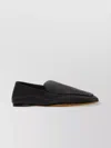 The Row Awar Leather Loafers Flat Sole In Black